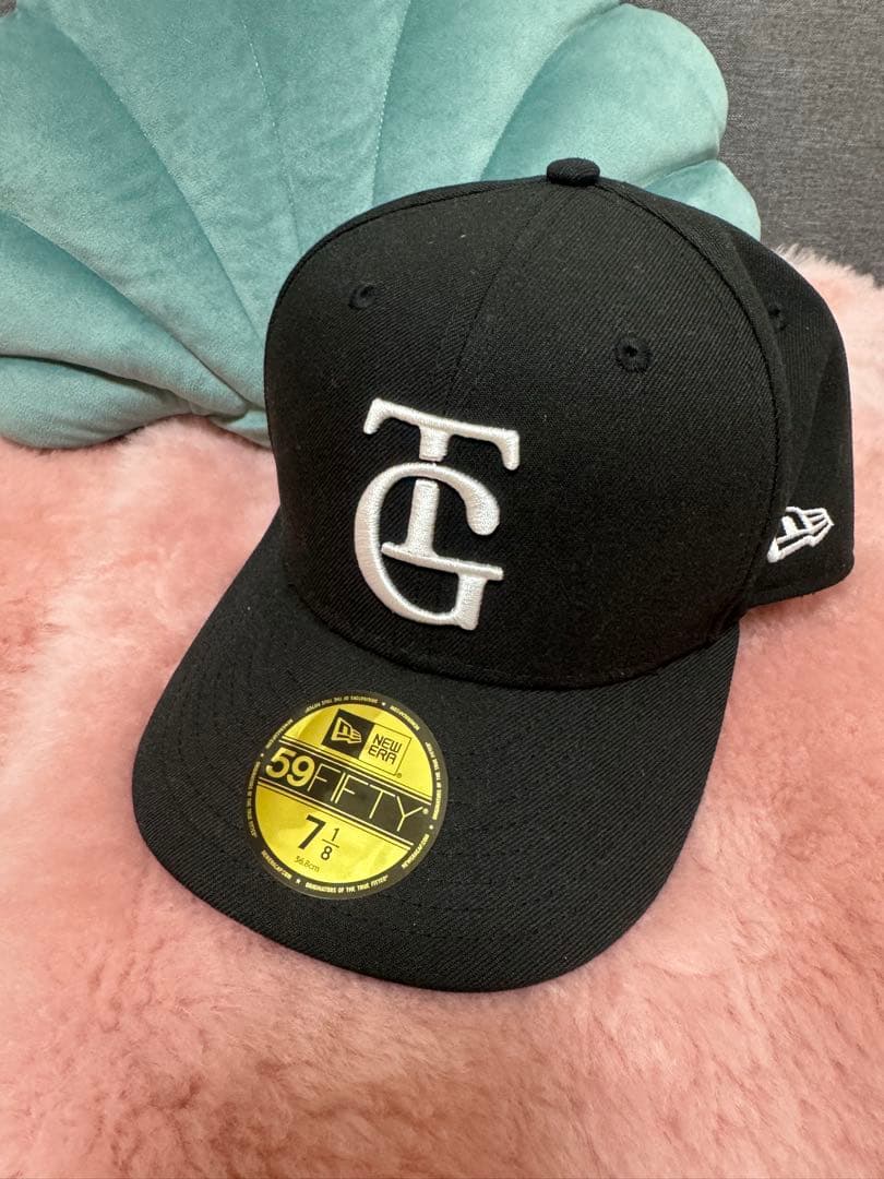 New Era 59FIFTY ブラックキャップ 7 1/8