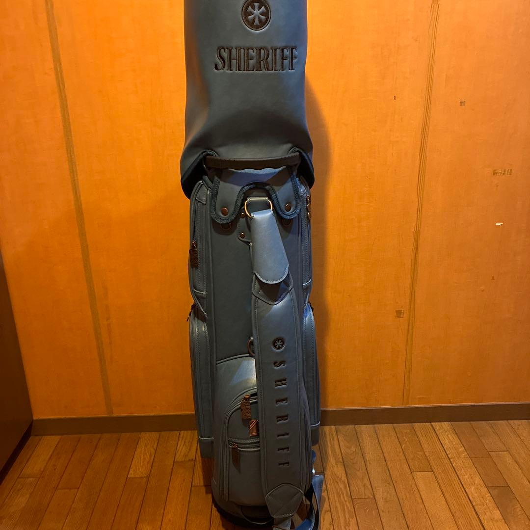 サンプル品 シェリフ SHERIFFゴルフ クラシックキャディバッグ ターコイズ