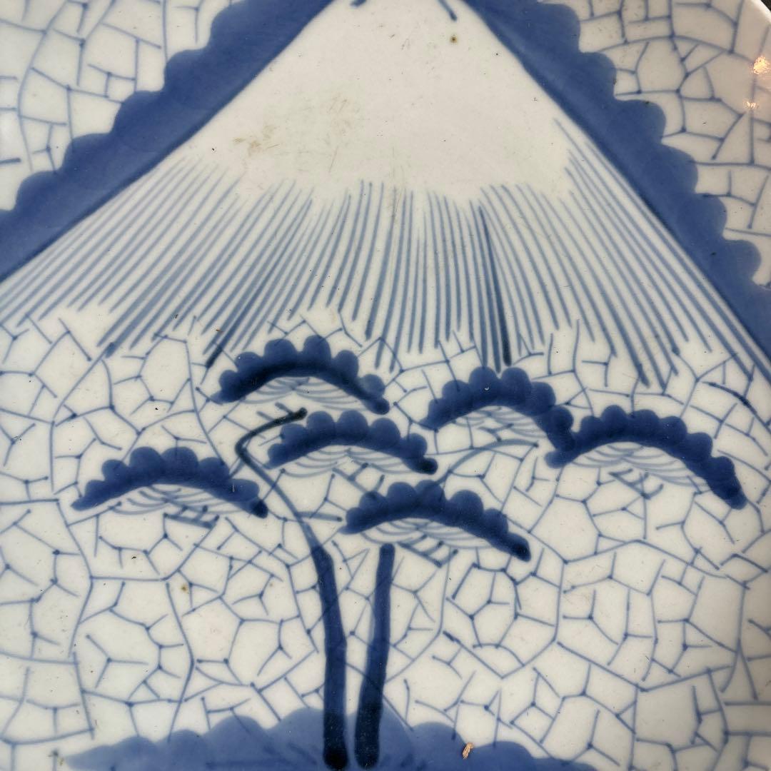 114 セール　富士山　染付　皿　伊万里　有田　九谷　鍋島