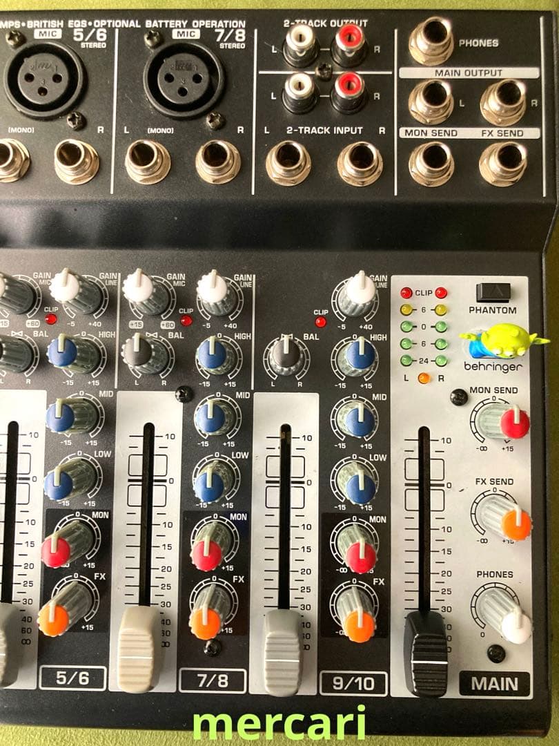 BEHRINGER XENYX 1002B 10chアナログミキサ－ 電池駆動