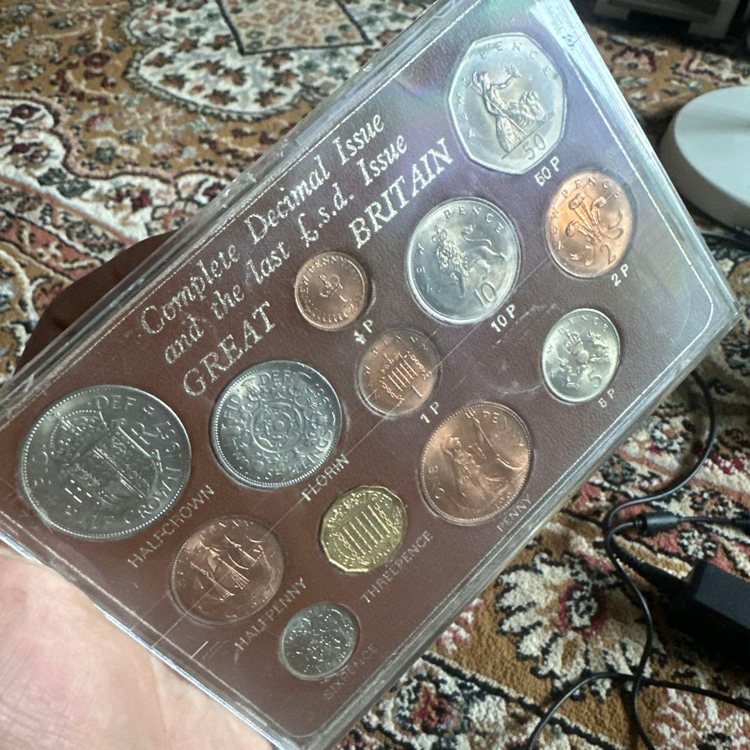 Great britain イギリス 完全な十進法セット