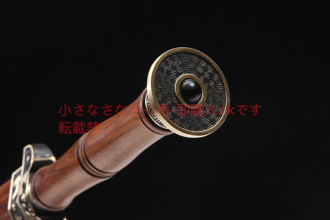 攻守剣模様鋼発赤酸枝木銅装 古兵器 武具 刀装具 日本刀 模造刀 居合刀