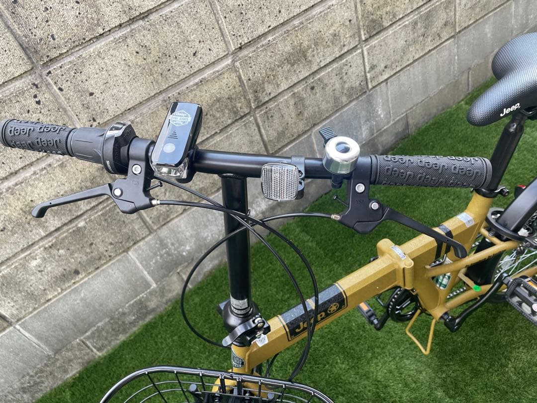 美品 【Jeep】JE-206G 20インチ折りたたみ自転車 CAMEL