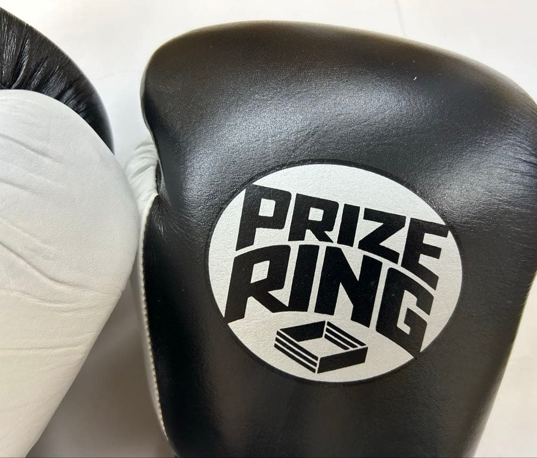 プライズリング　ボクシンググローブ　本革製　14oz 黒