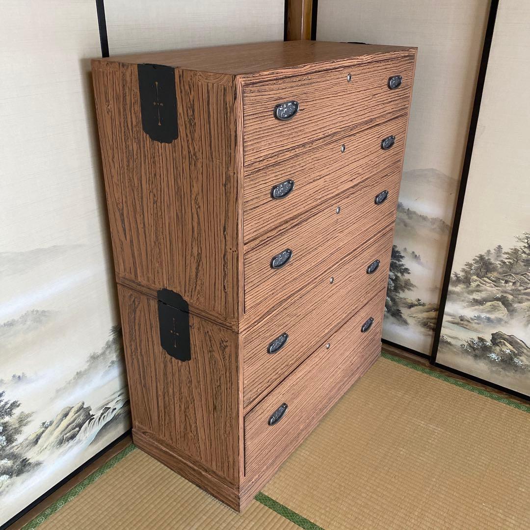 箪笥 婚礼箪笥 古道具 桐 収納家具 インテリア ①