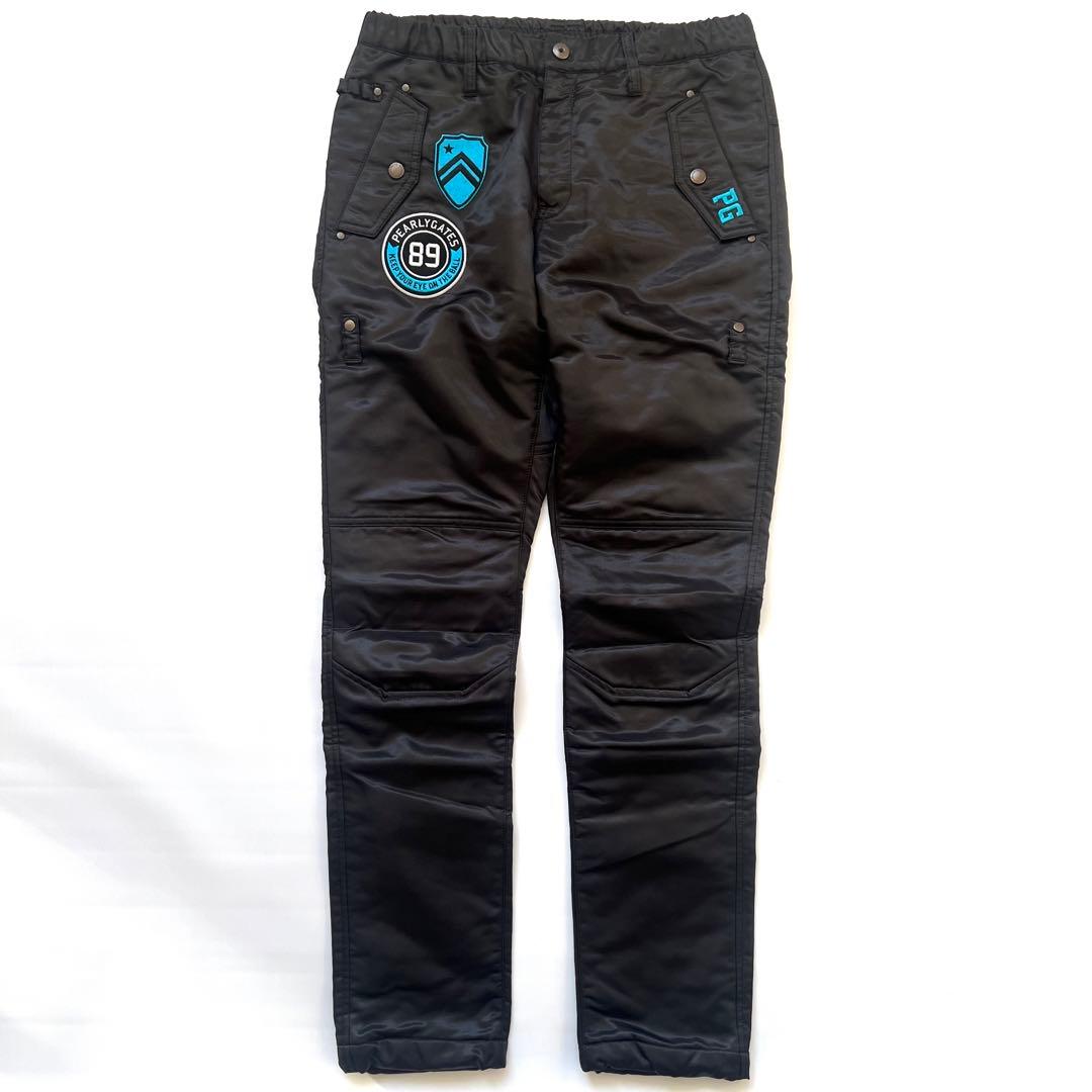 Pearly gates パーリーゲイツ　ワッペン　中綿　パンツ　ナイロン　M