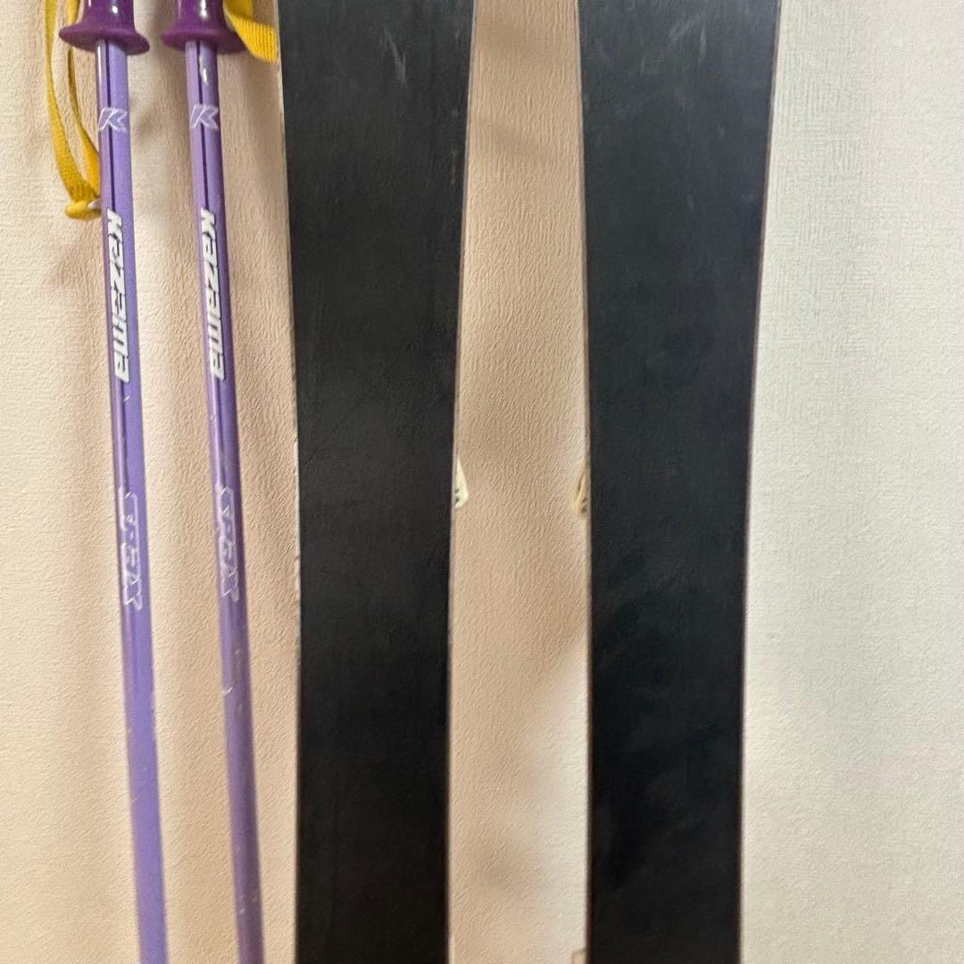 ジュニアスキーセット　ストック付　Atomic 90cm 20-20.5cm