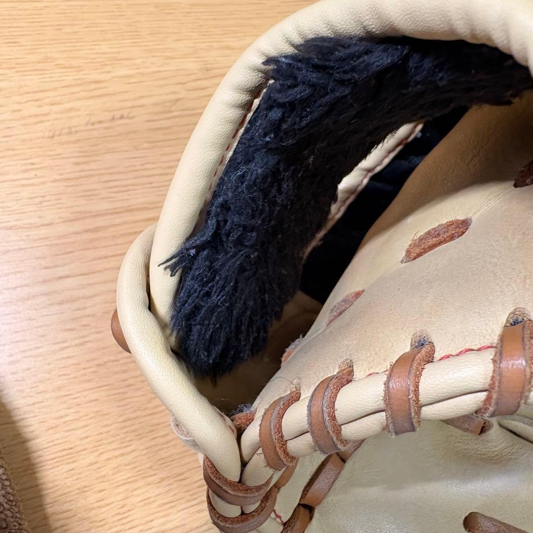 【美品❗️・上位モデル】MIZUNO 少年用 本革グローブ純正ケア用品完備　高品質