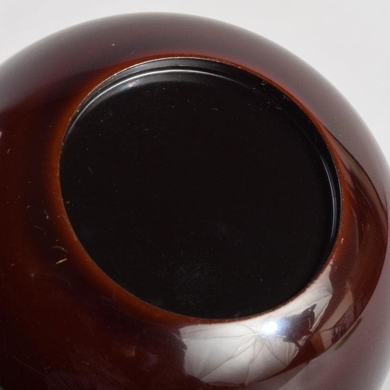 茶道具　平安光阿弥作　海松貝蒔絵　棗　共箱　V　8840