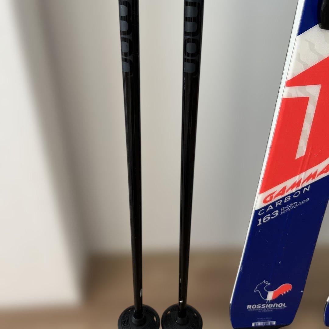 ROSSIGNOL スキー板 163㎝　ストックセット