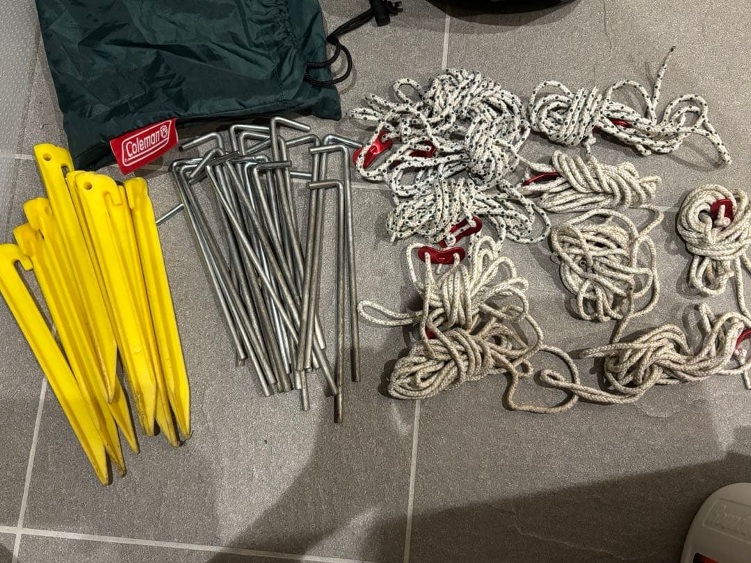 Colemanドーム型テントインナーマット、グランドシート付！お値下げ！