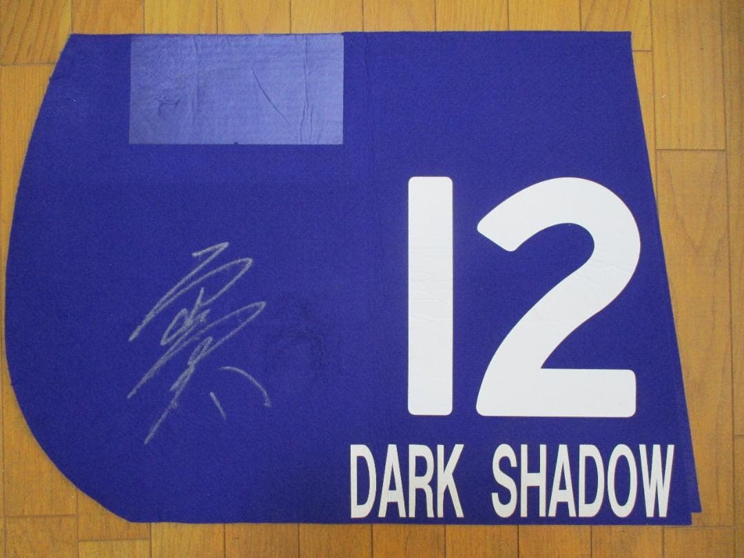 競馬 2013年第63回安田記念6着 ダークシャドウ 戸崎騎手サイン入りゼッケン