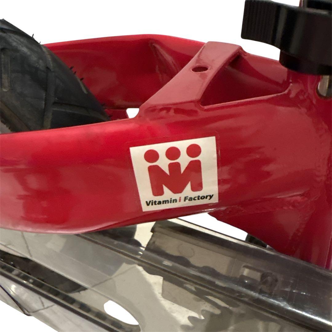 【美品・サビ極少】　へんしんバイク　12インチ レッド スタンド付