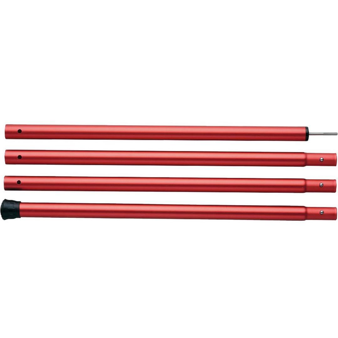 スノーピーク ウイングポールレッド280㎝ まとめ2点 アウトドア レッド