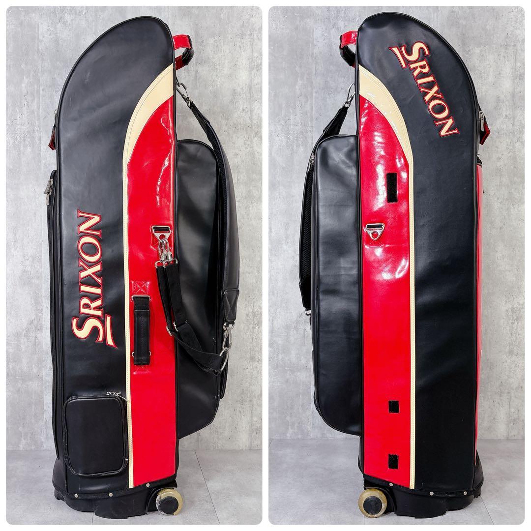 V857 激レア！スリクソン キャディバッグ ゴルフバッグ キャリー キャスター