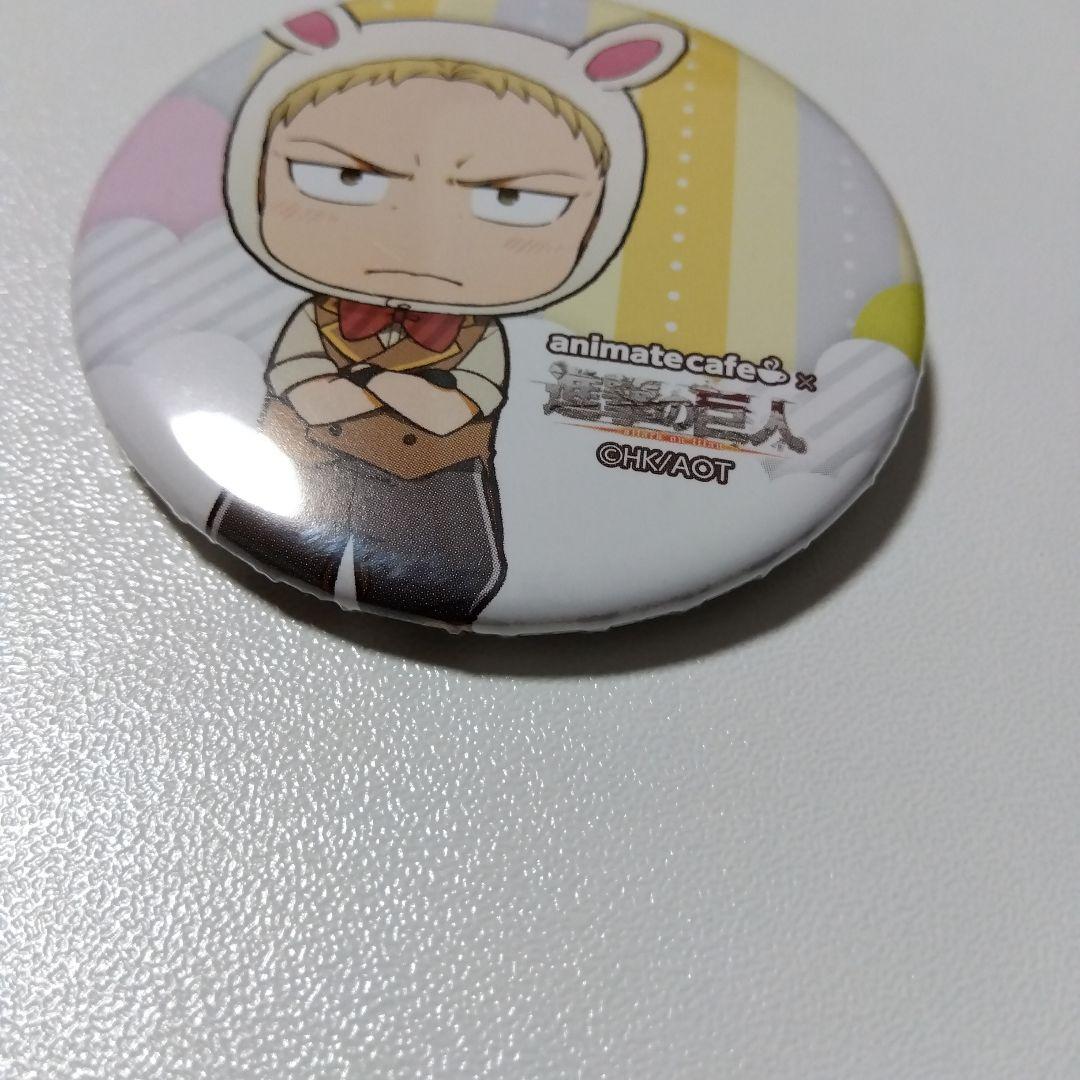 【進撃の巨人】ライナー アニメイトカフェ 缶バッジ イースター
