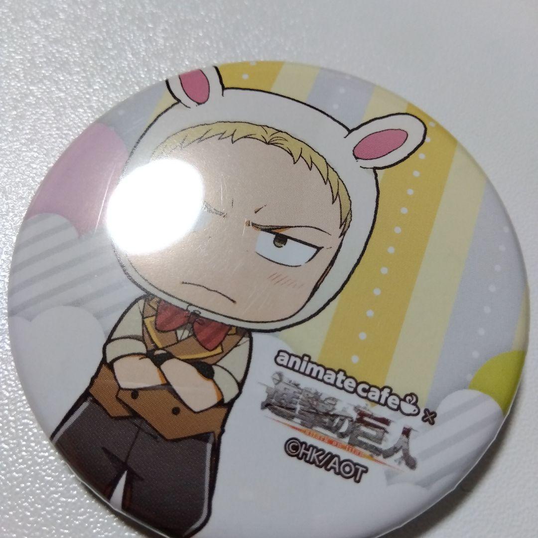 【進撃の巨人】ライナー アニメイトカフェ 缶バッジ イースター