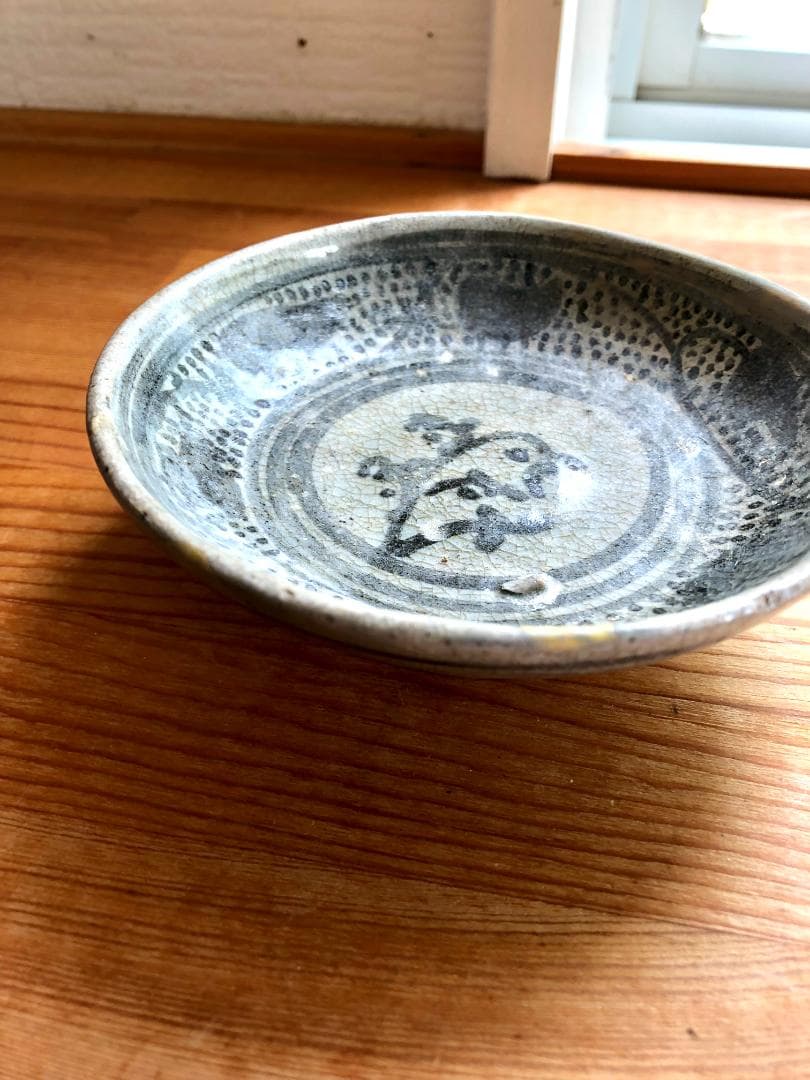 【タイ・骨董】宋胡録（スンコロク）鉄絵皿（1301年~1600年）