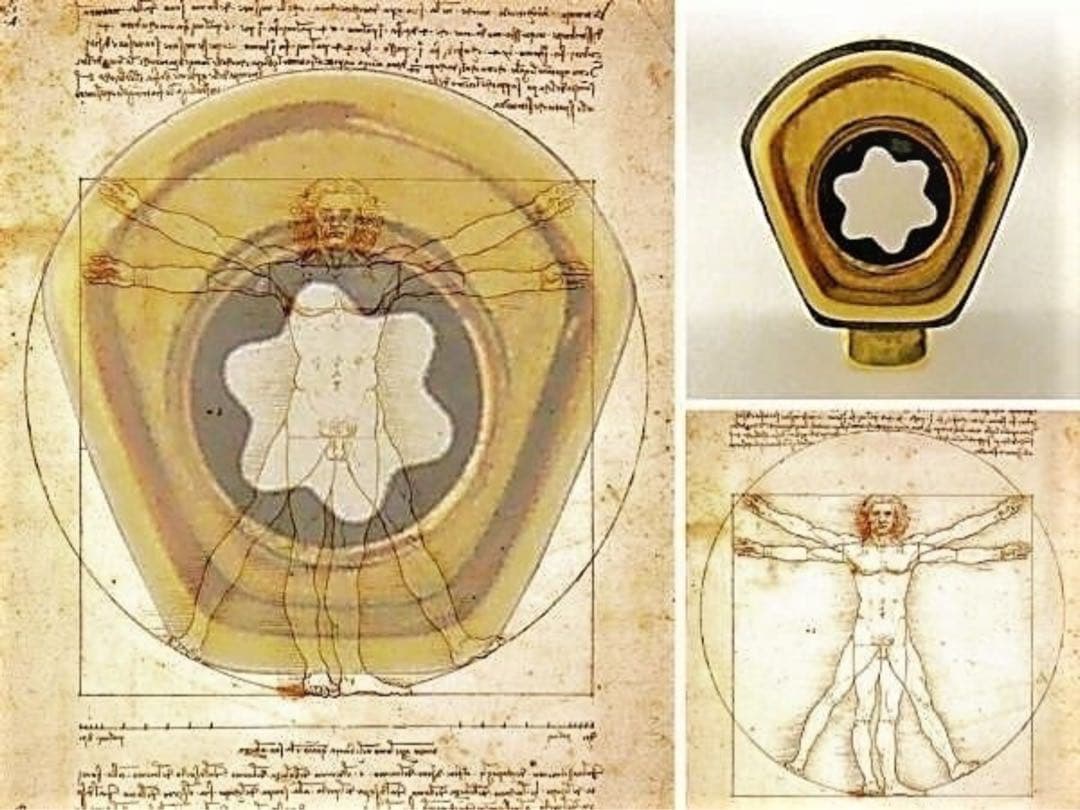 モンブラン⭐️レオナルド総金張りチタンTitaniumNo20280⭐️人間工学形状