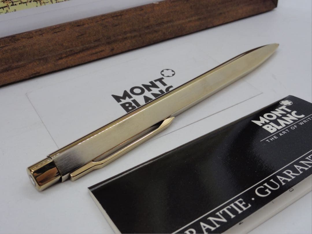 モンブラン⭐️レオナルド総金張りチタンTitaniumNo20280⭐️人間工学形状