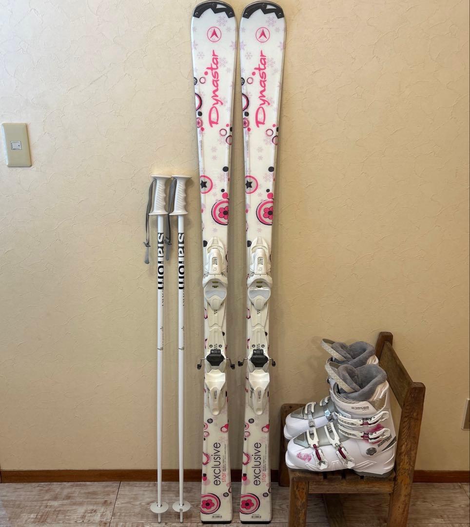 ◾️カービングスキーセット　板154㎝ ブーツ25㎝ 女性用　レディース用