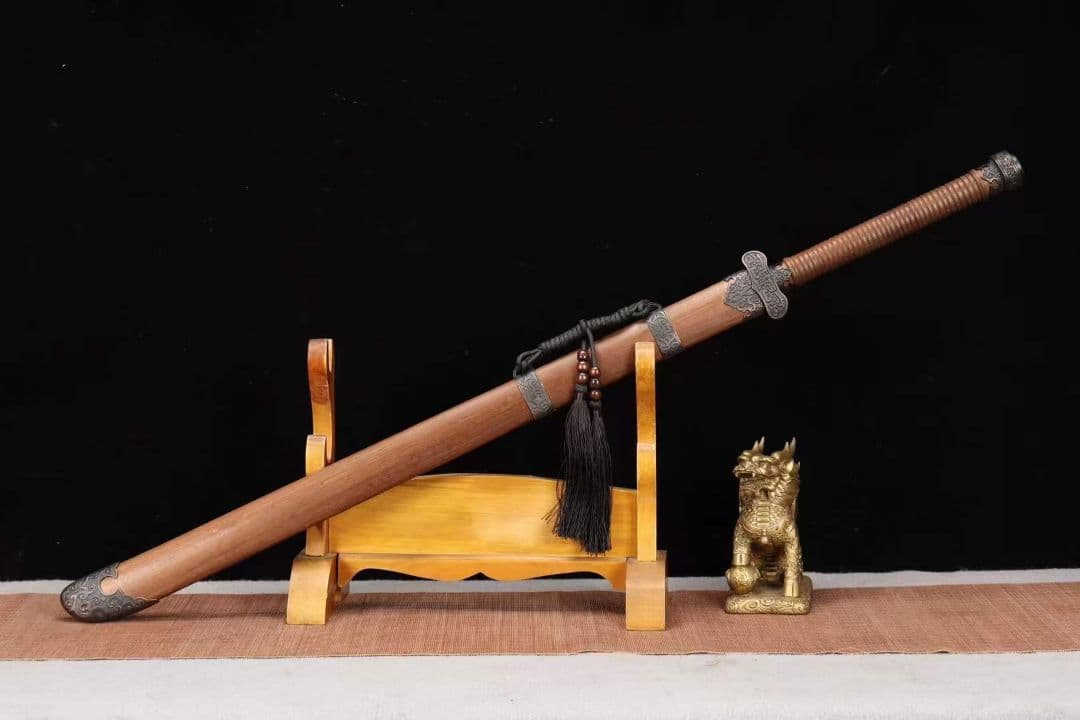 【黒金古刀模様スチール版】 古兵器 武具　刀装具　日本刀　模造刀 居合刀