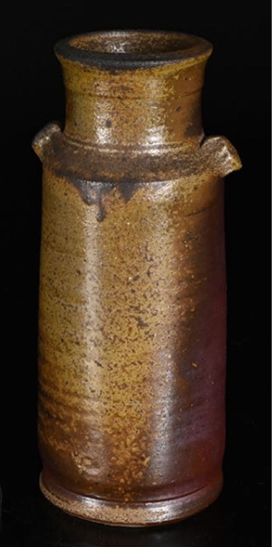 人間国宝　藤原雄　備前焼　花瓶