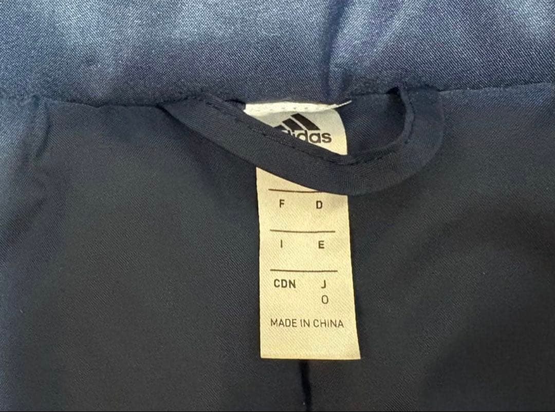 横浜F・マリノス／adidas 中綿 ハーフジャケット ベンチコート (O）