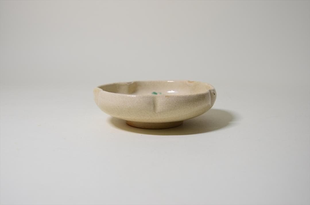 明治時代　京焼　色絵花唐草小皿　骨董品　アンティーク　食器