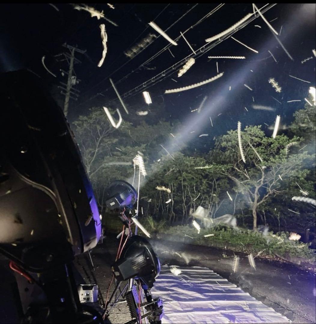 爆光 新品 強力 HID7インチ 100W程度　紫外線強化バルブ 灯火採集に！