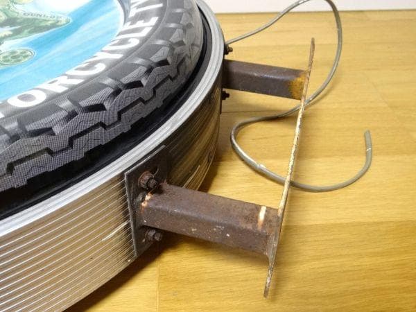 80年代 ビンテージ ダンロップ モーターサイクル タイヤ 看板 バイク 旧車