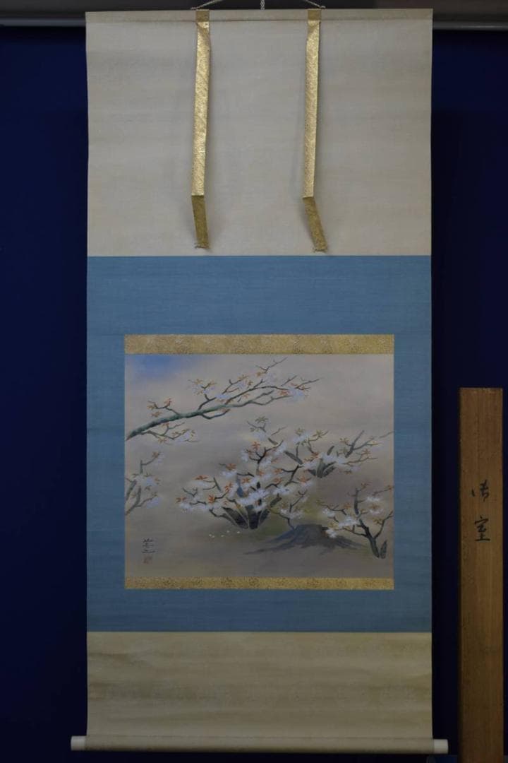 模写/英二/山桜図/布袋屋掛軸HD-739