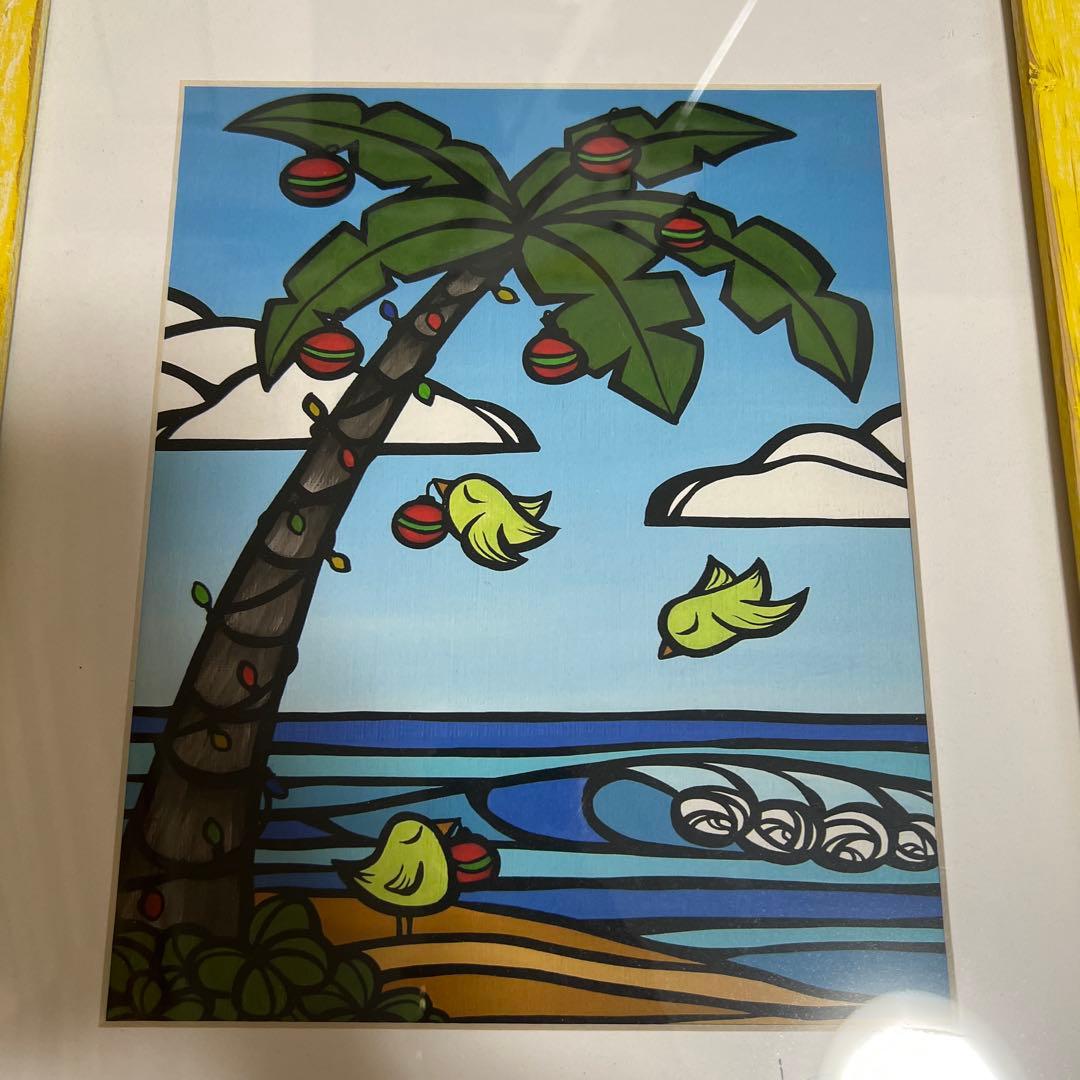 ヘザーブラウン　Heather Brown 正規額縁付　クリスマス　イラスト