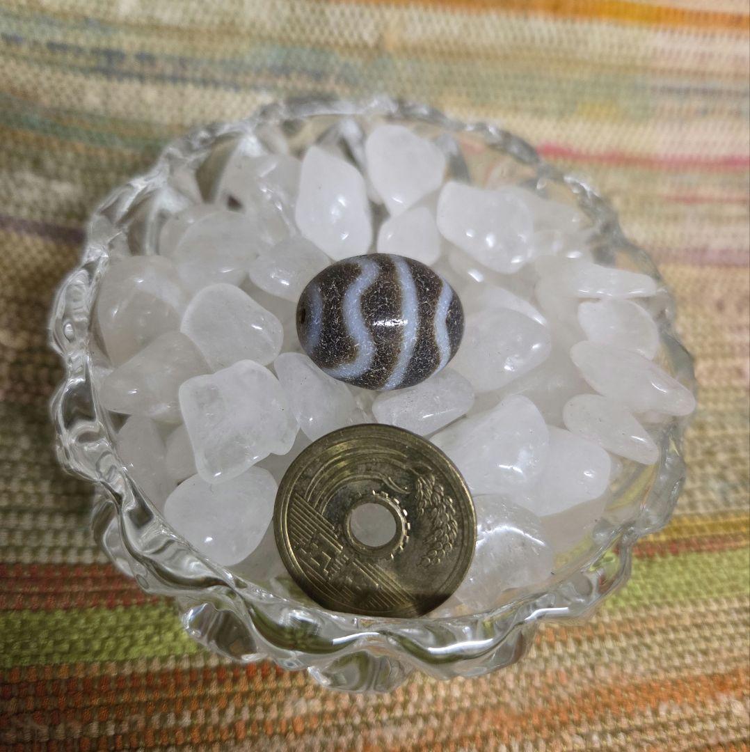 051　天珠　楕円形　水紋天珠　dzibeads！