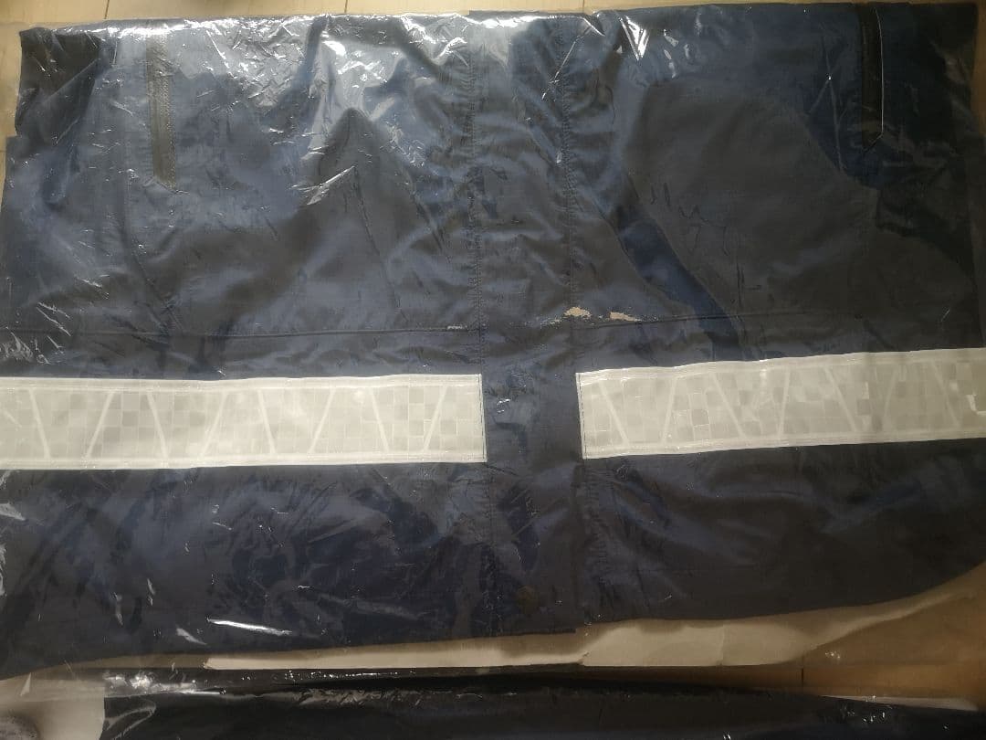 雨具　反射付き　Ｌサイズ　紺色