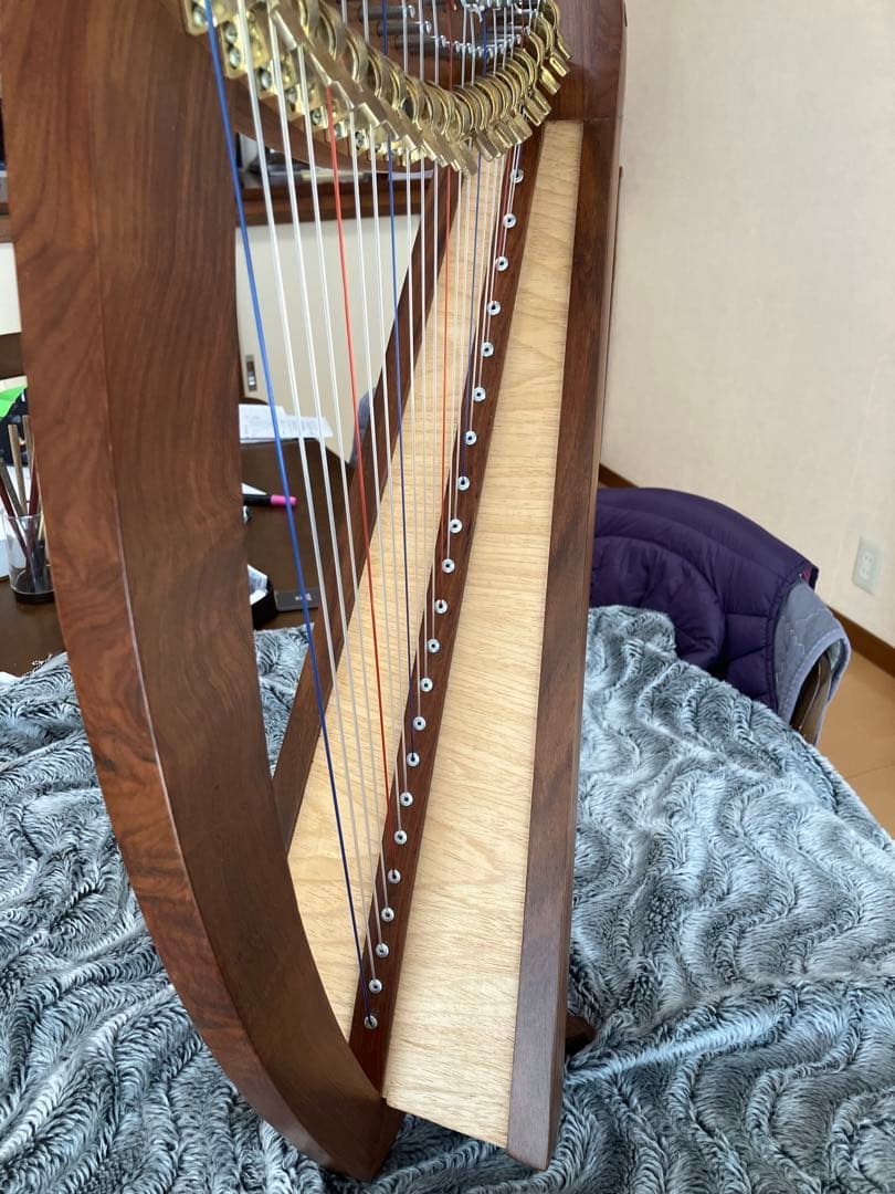 木製ハープ 本体 mid-East チェルシーハープ２２弦