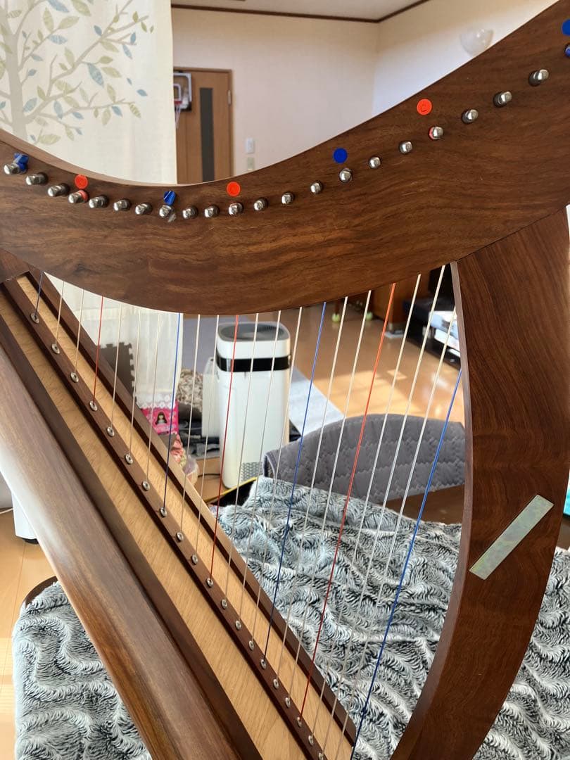 木製ハープ 本体 mid-East チェルシーハープ２２弦