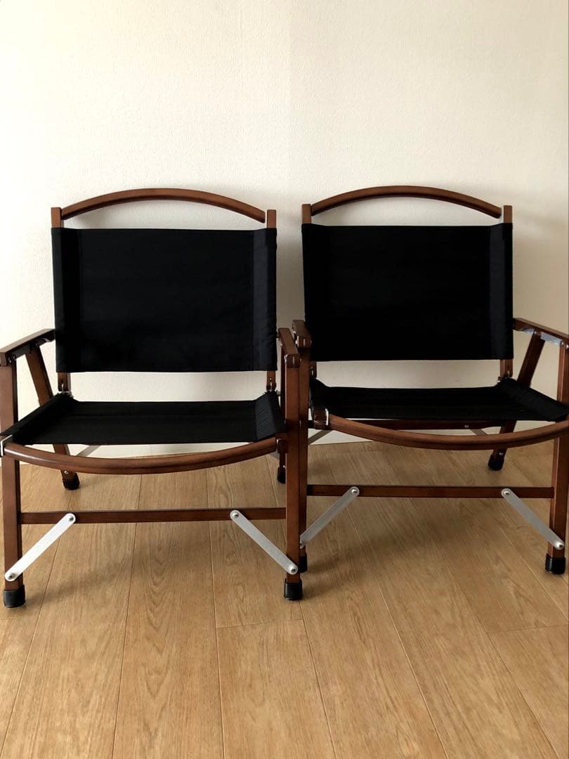 ２脚セット　未使用　開封済　カーミットチェア　同規格品　オーク　収納袋あり