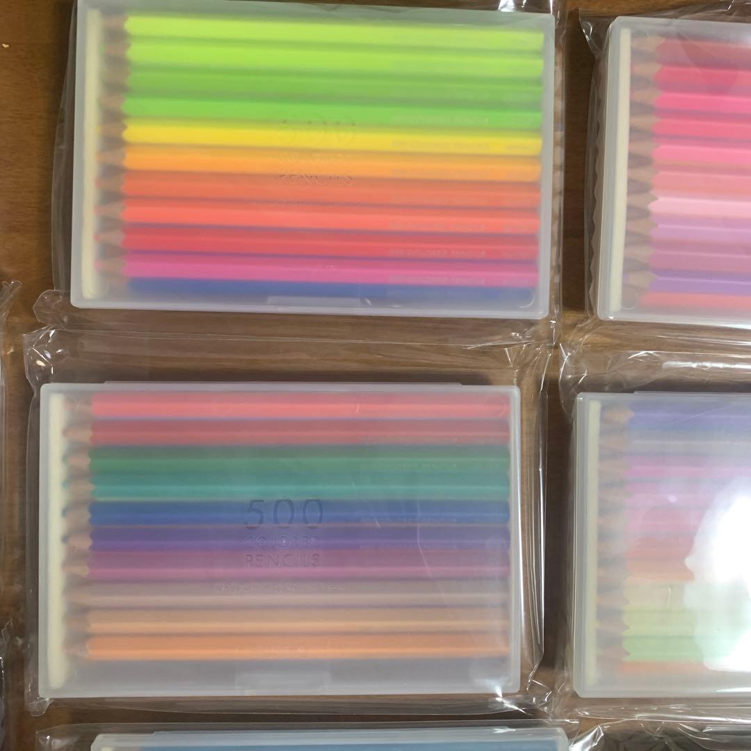 500本 カラフル色鉛筆セット