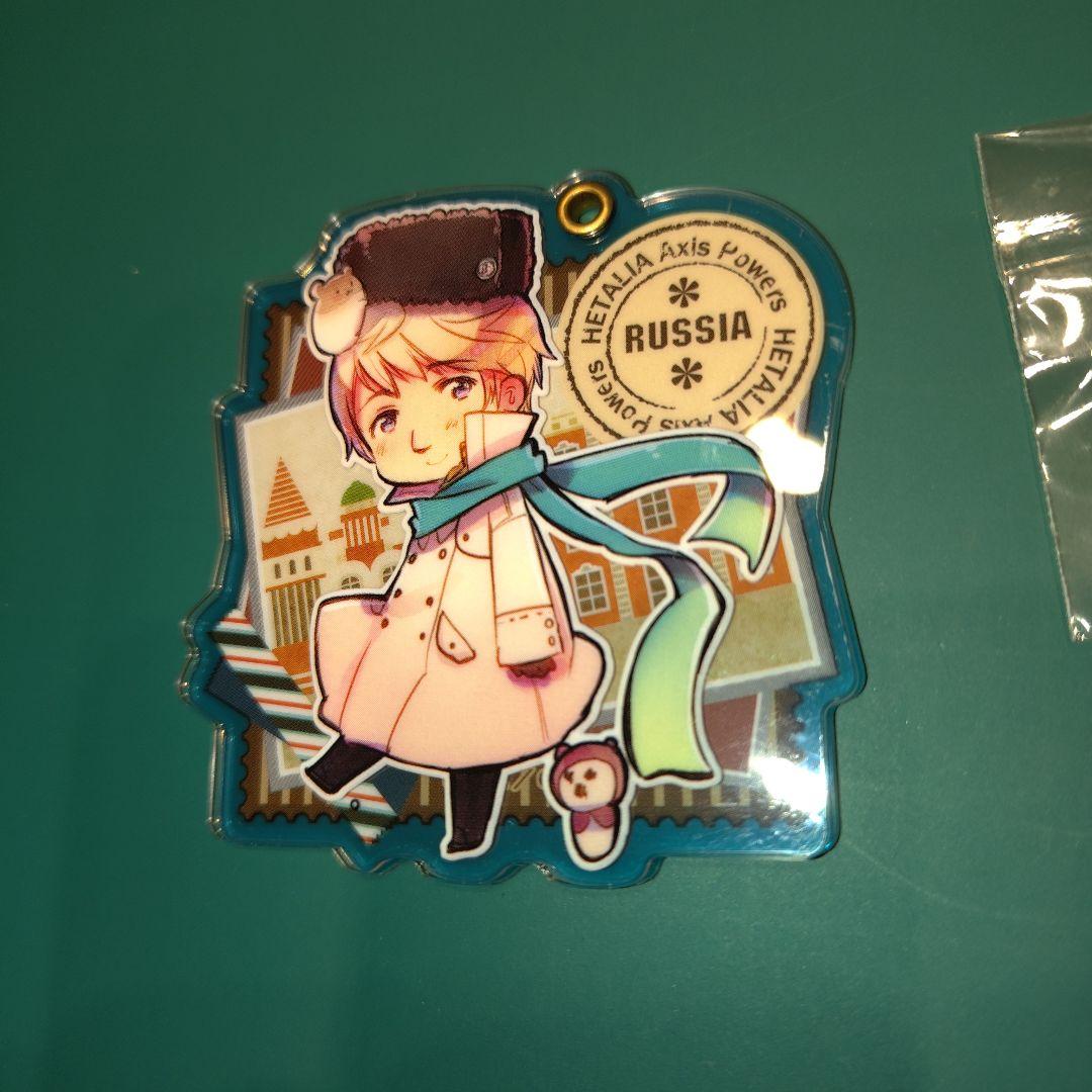 ヘタリア ロシア トレーディング スライド キーホルダー アクリル