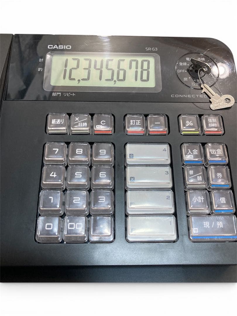 美品 CASIO SR-G3-BK 鍵 付属品付 インボイス対応