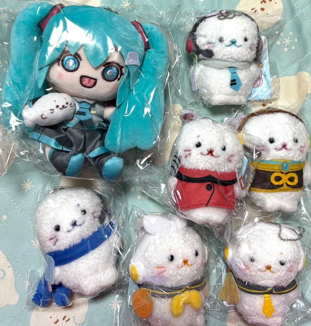 しろたん 初音ミク ボーカロイド ボカロ ぬいぐるみキーホルダー