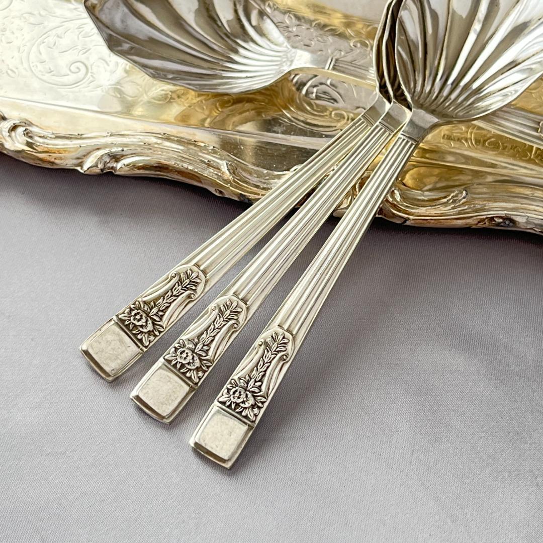 【Ryals】 アールデコのアイスクリームセット 7本　サーバー