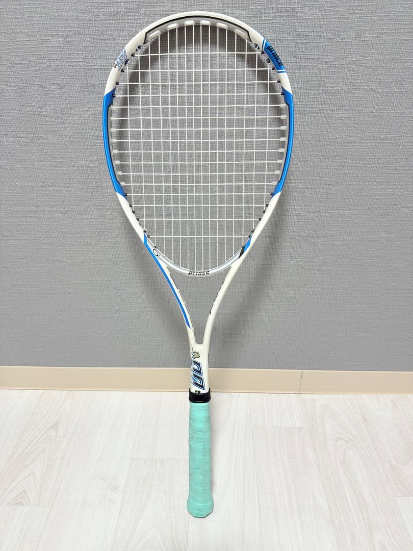 Prince O3 軟式テニスラケット ホワイト/ブルー
