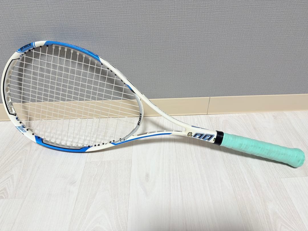 Prince O3 軟式テニスラケット ホワイト/ブルー