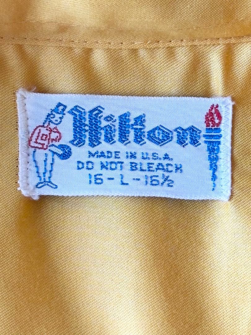 60's〜70's USA製 ヒルトン HILTON ボーリングシャツ 刺繍
