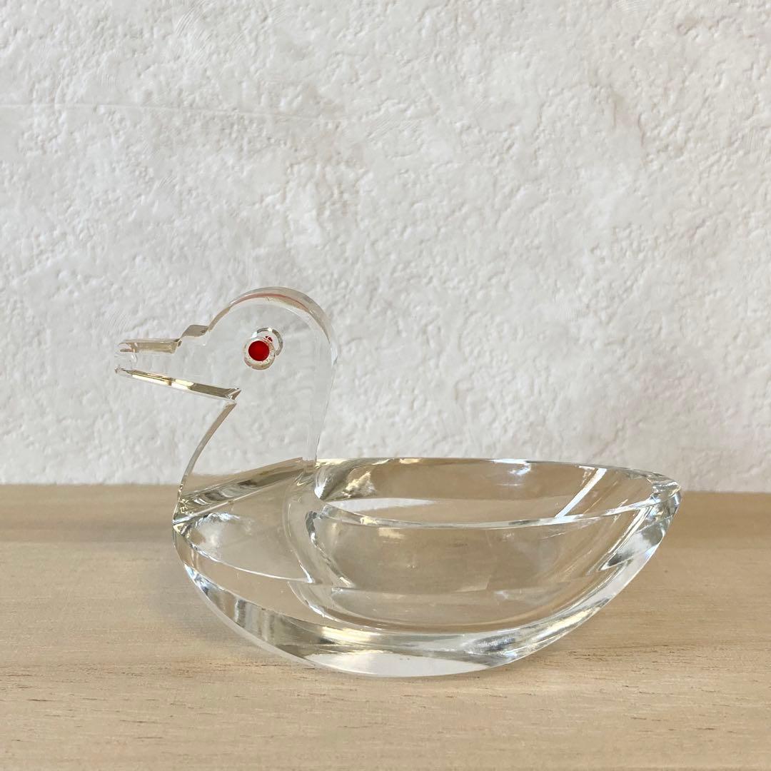 クリスタルガラス　バード　モダン　デザイン　イギリス　ヴィンテージ