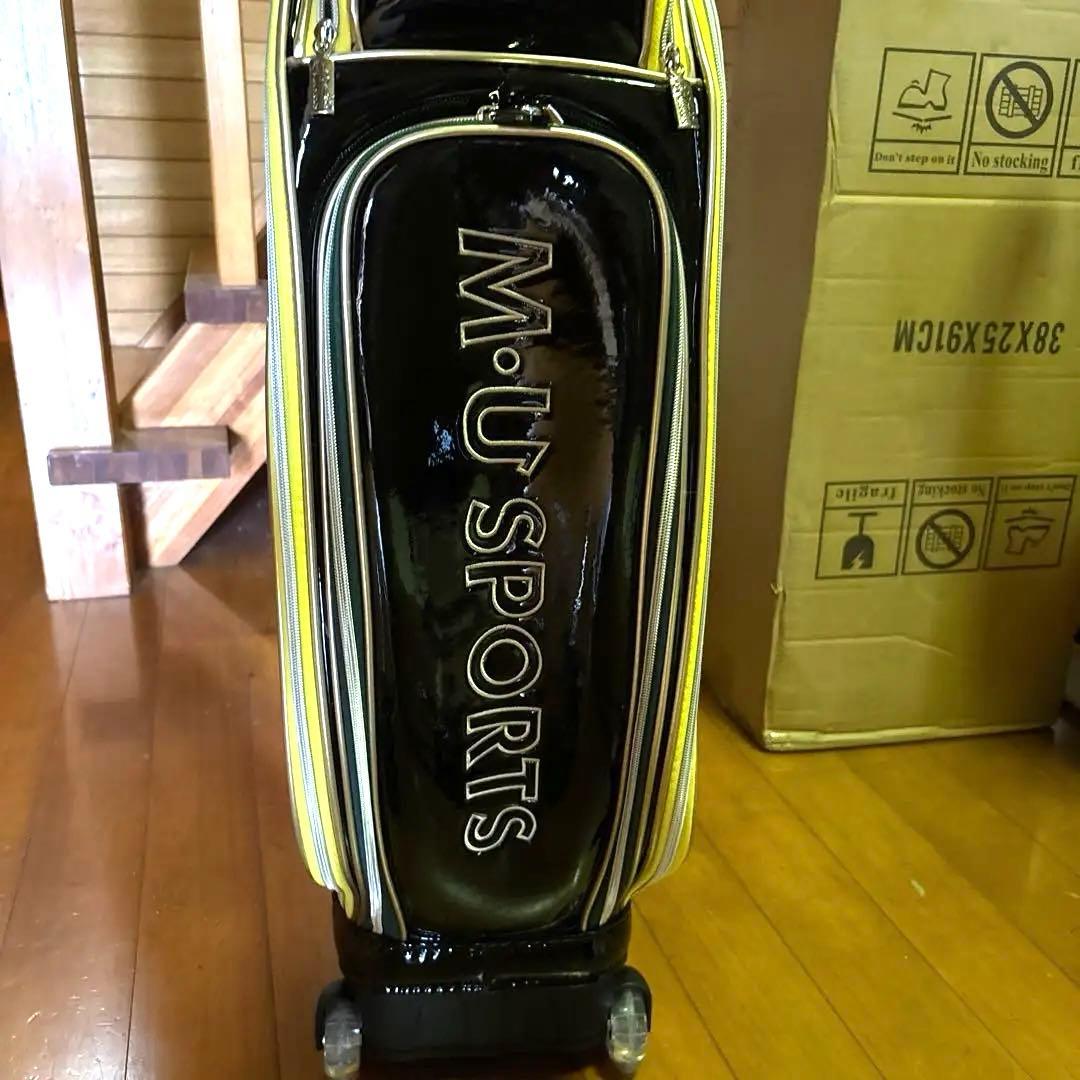 M.U.SPORTS キャディバッグ ブラック/イエロー