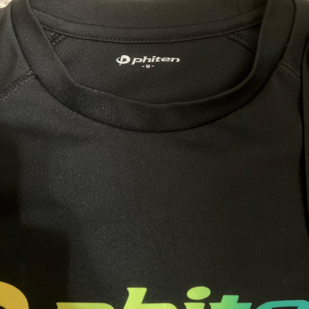 phiten Mサイズ 黒 Tシャツ グラデーション　ラメ