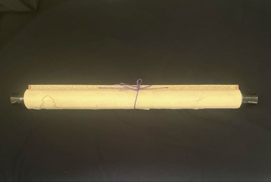 モンゴル書道 モンゴル文字　掛軸 掛け軸　無形文化遺産　貴重　ヴィンテージ